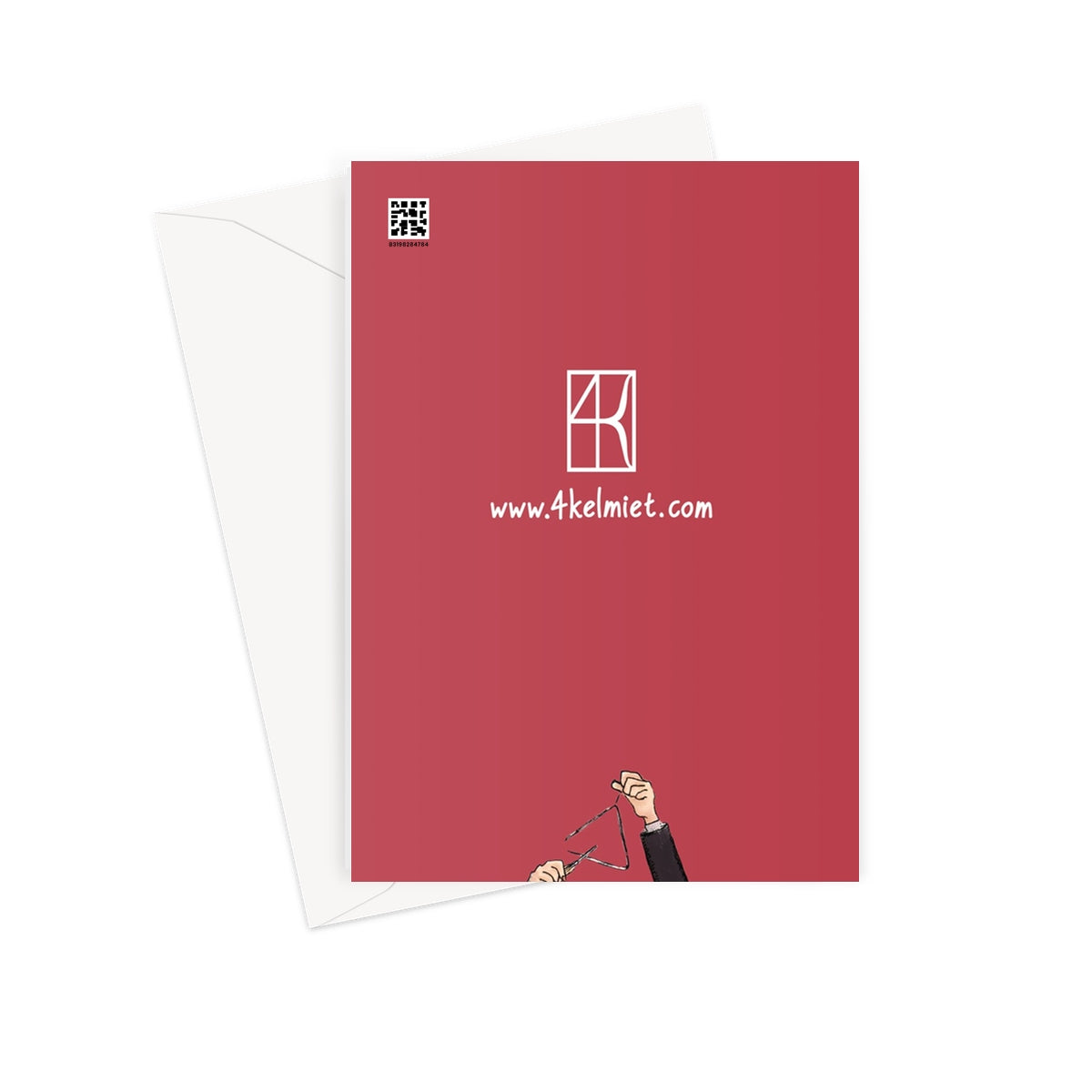 'Nifraħlek! Congratulations!' greeting card + envelope - Bilingual (Maltese and English)