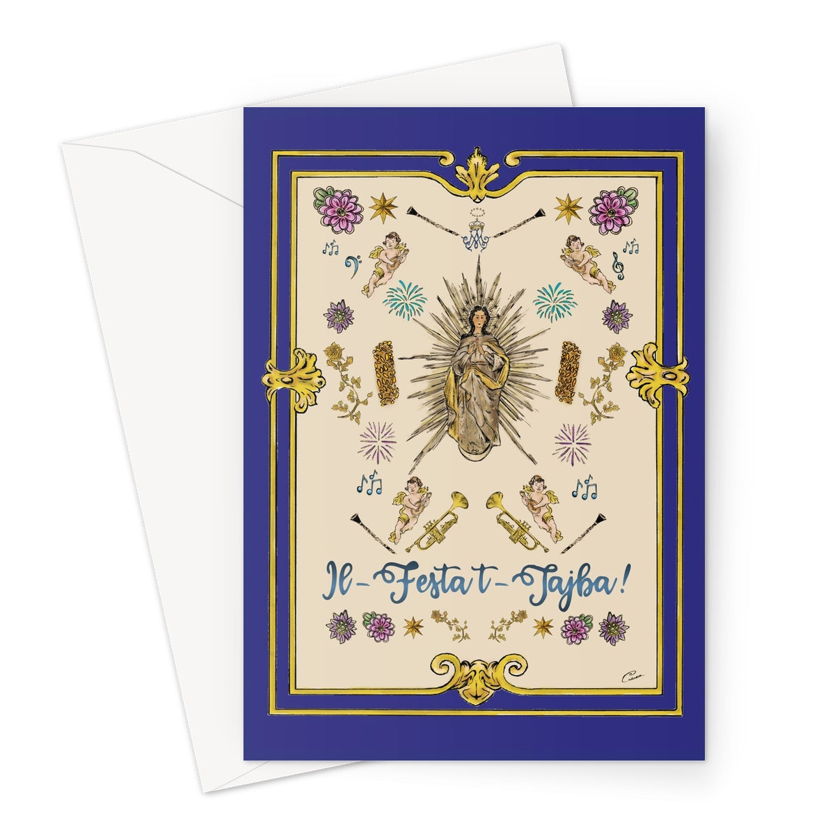 Immaculate Conception - Cospicua - Greeting card